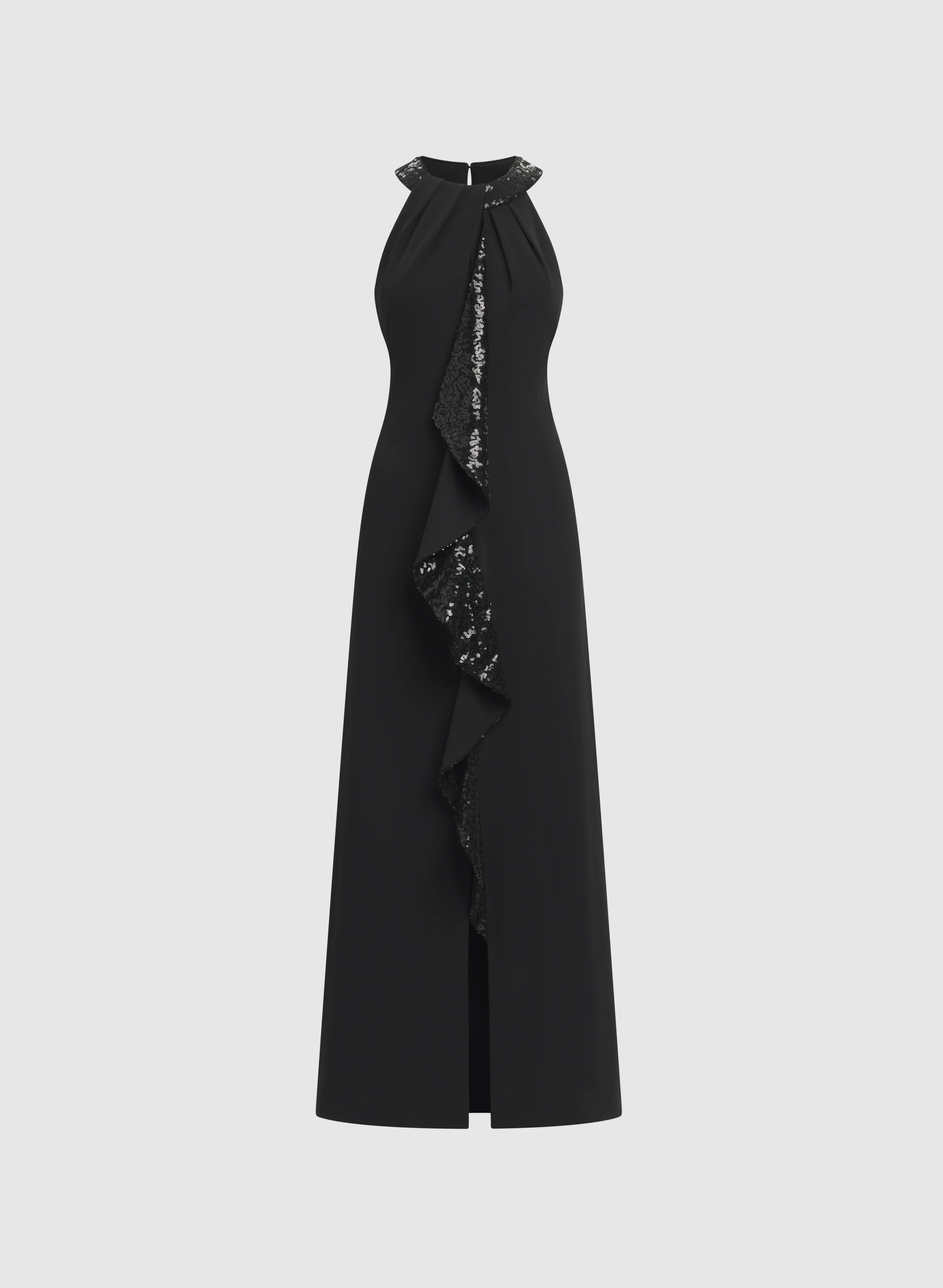 Sequined Waterfall Ruffle Dress - Image 6