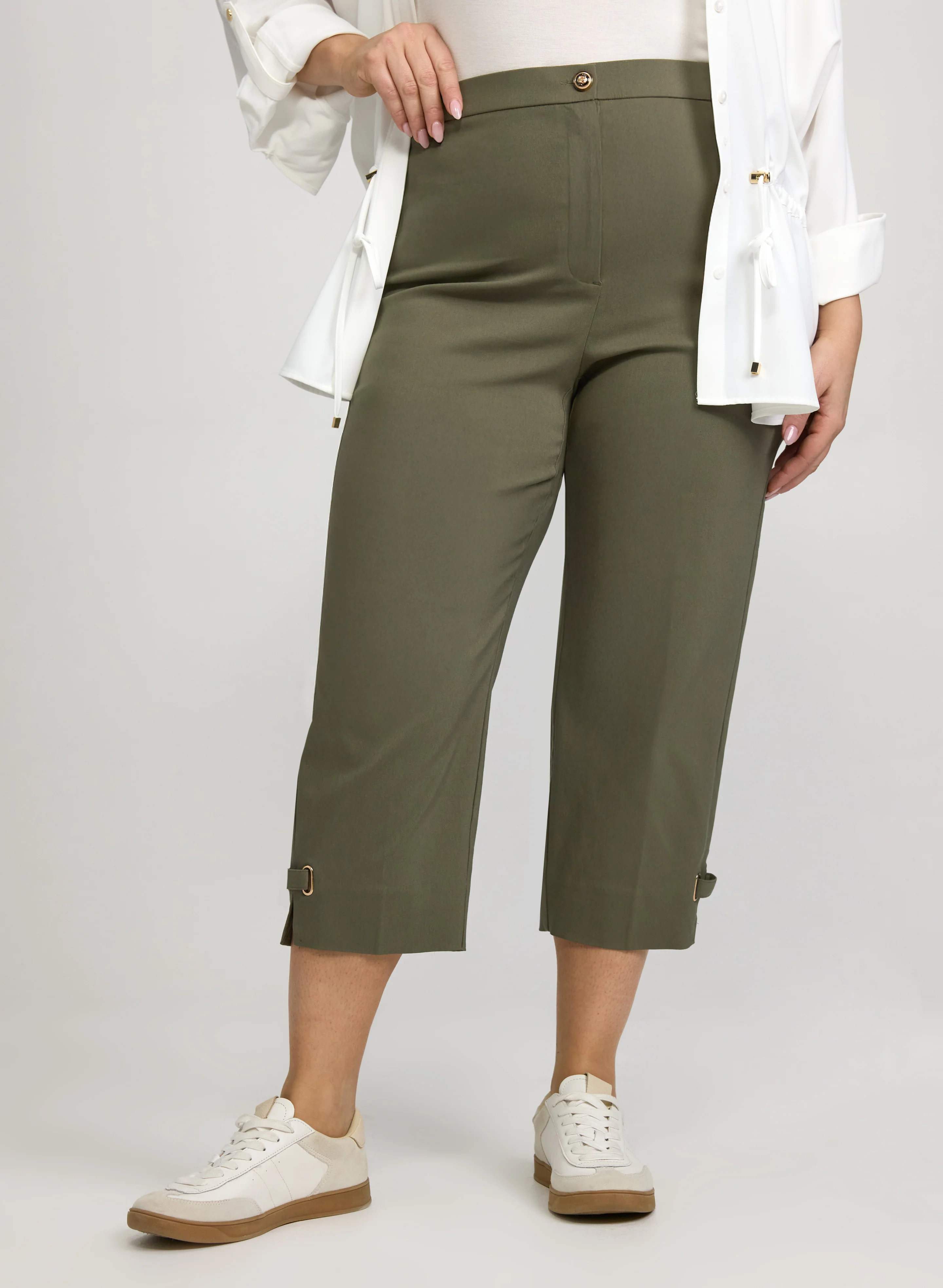 Slim-Leg Bengaline Capris