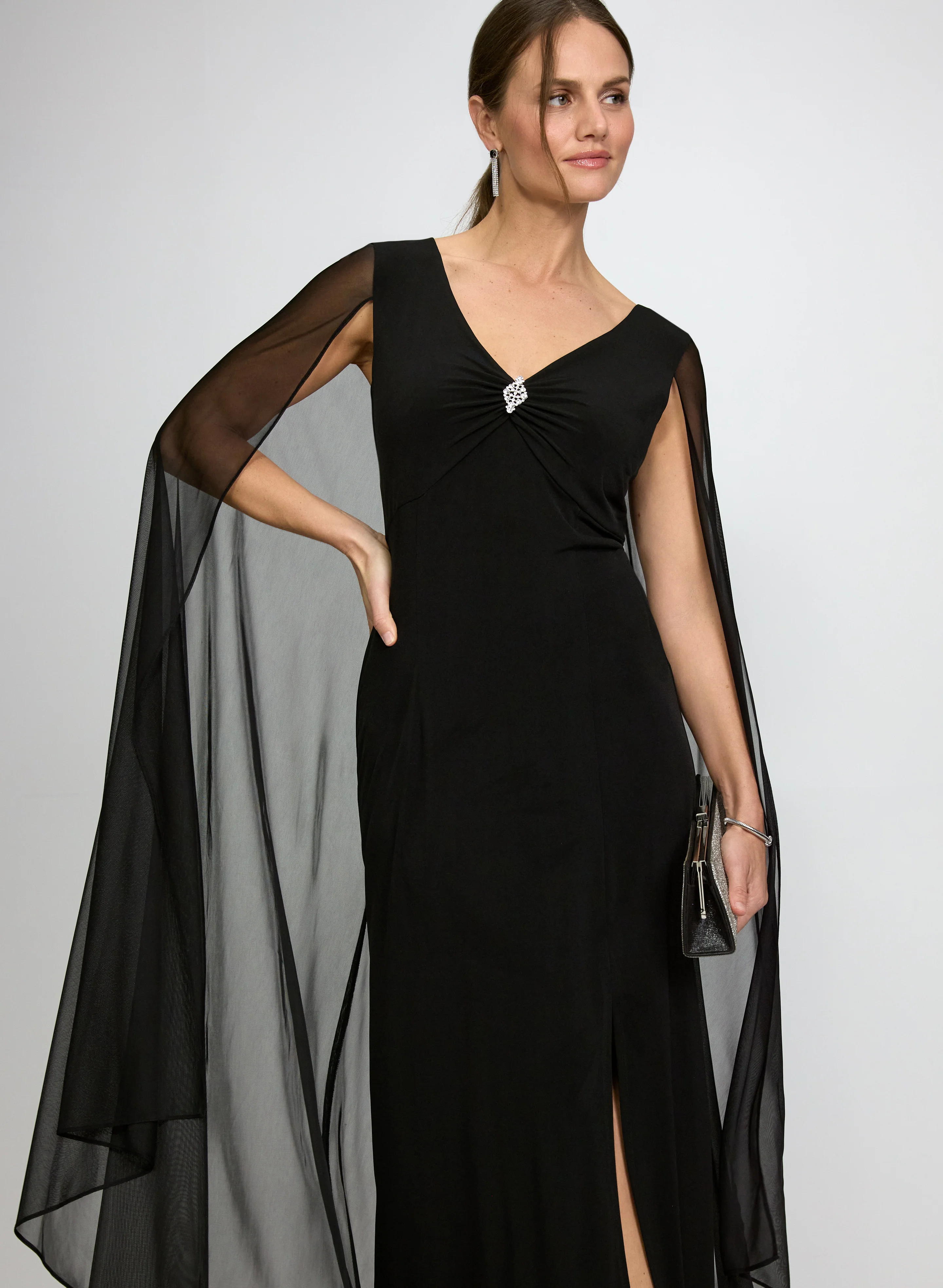 Slit Jersey Dress - Image 4