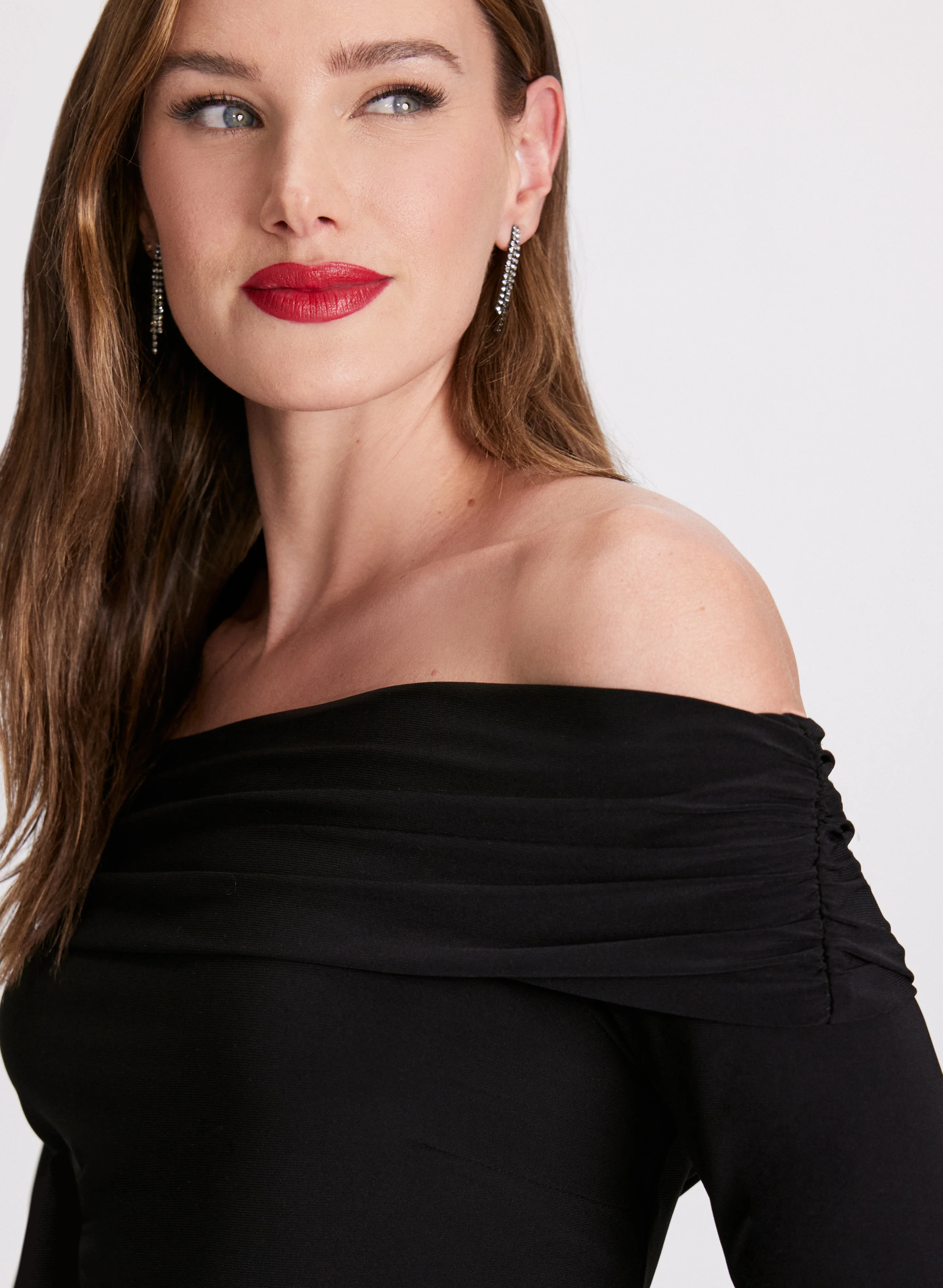 Solid Off-The-Shoulder Top - Image 3