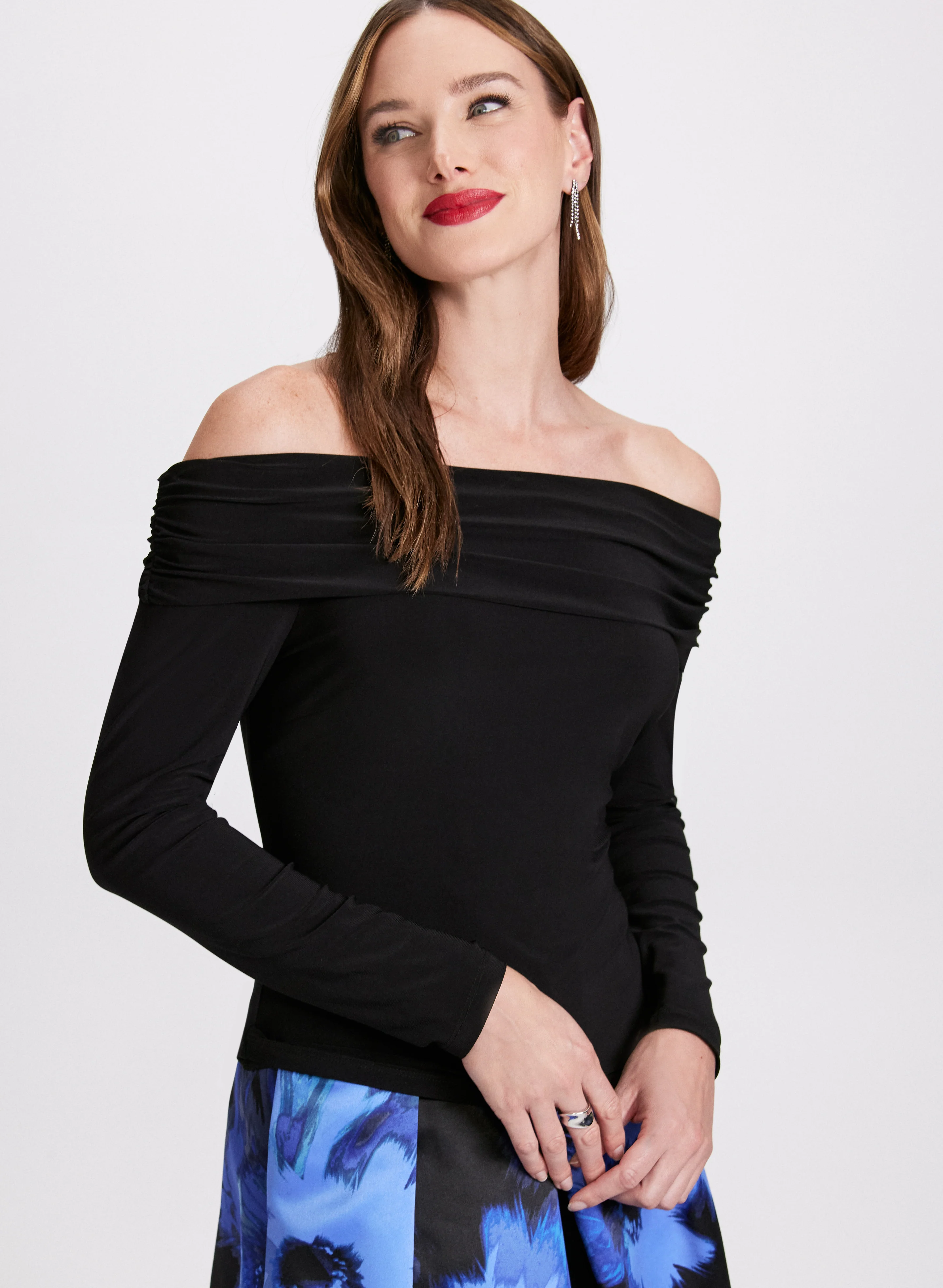 Solid Off-The-Shoulder Top - Image 6