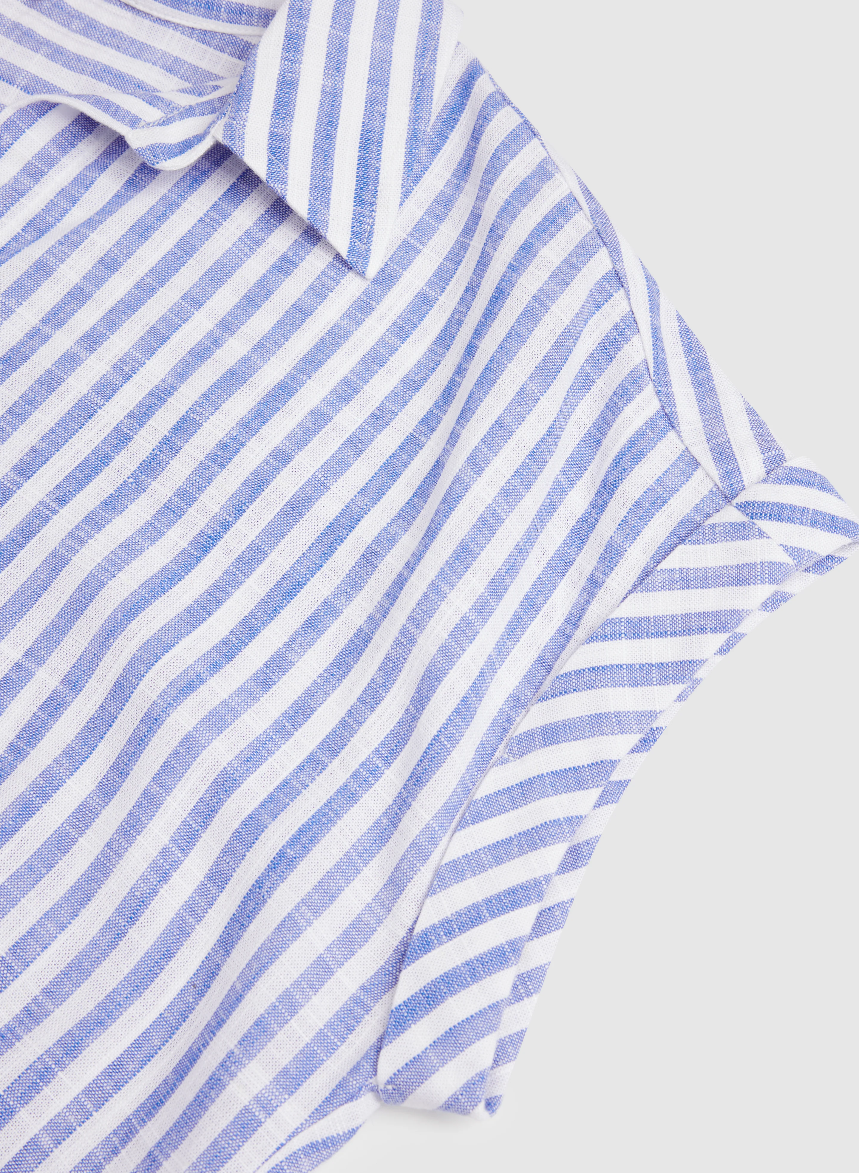 Stripe Front Tie Blouse - Image 7