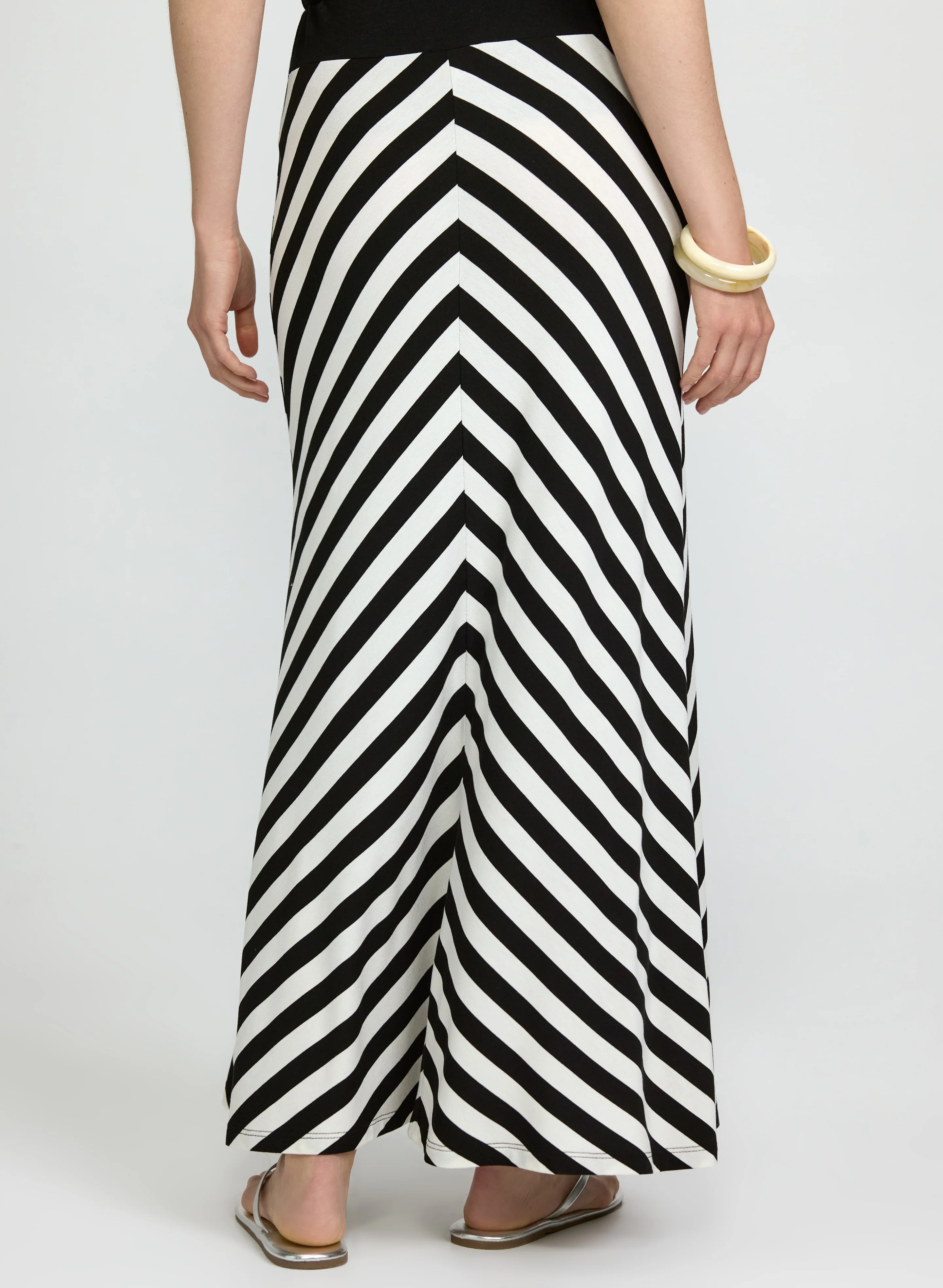 Stripe Pull-On Skirt - Image 4
