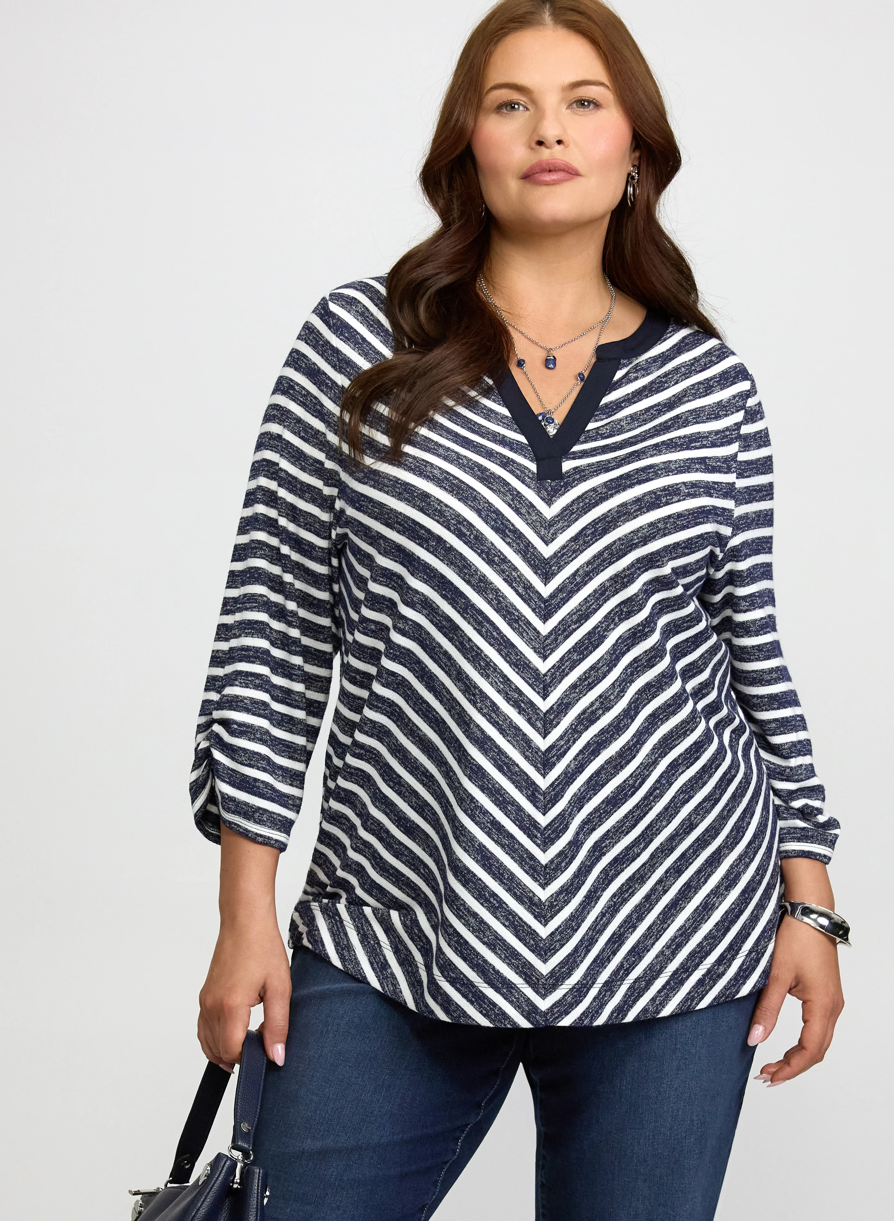 Striped Knit Top