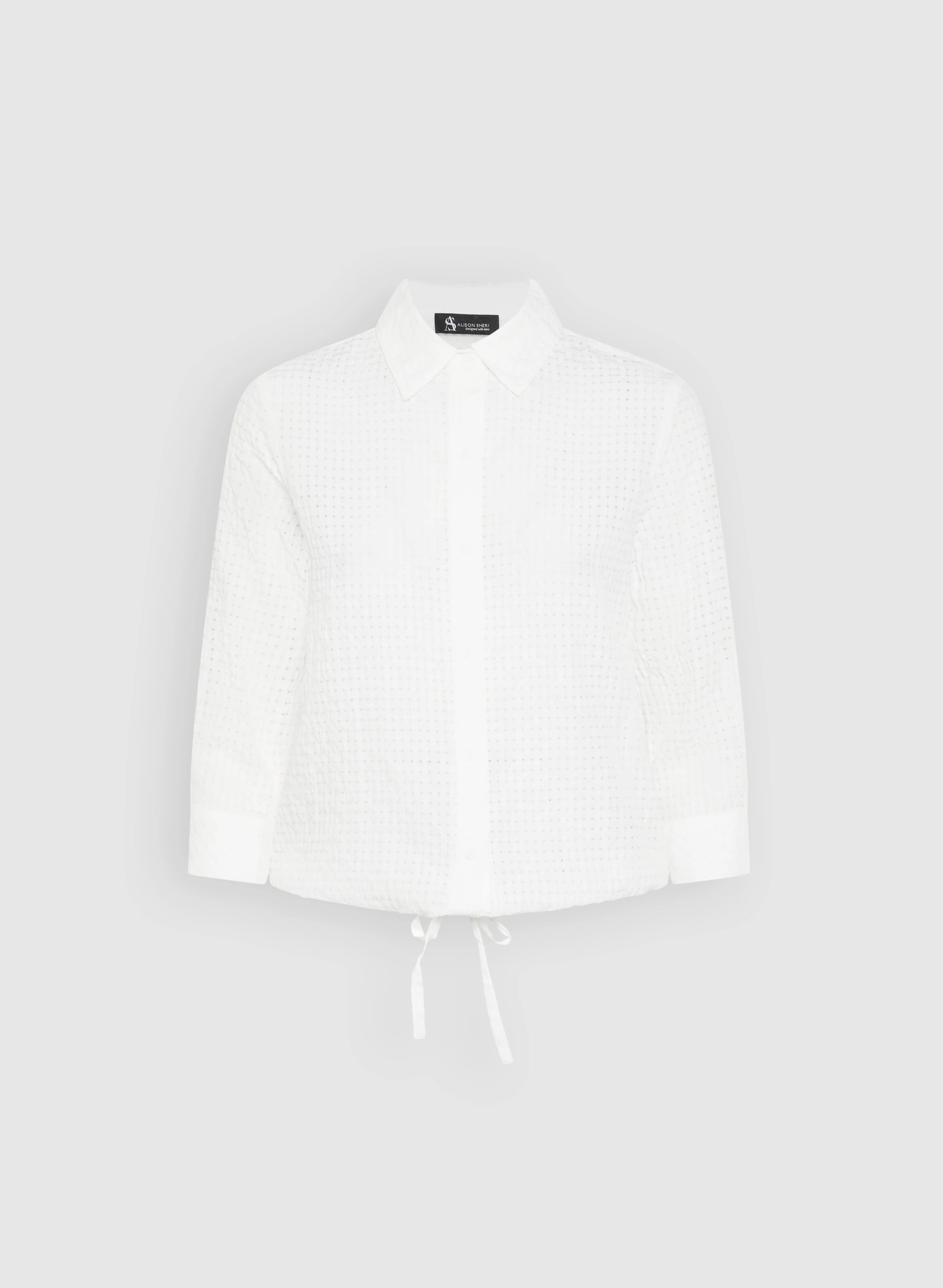 Textured Button-Down Blouse - Image 6