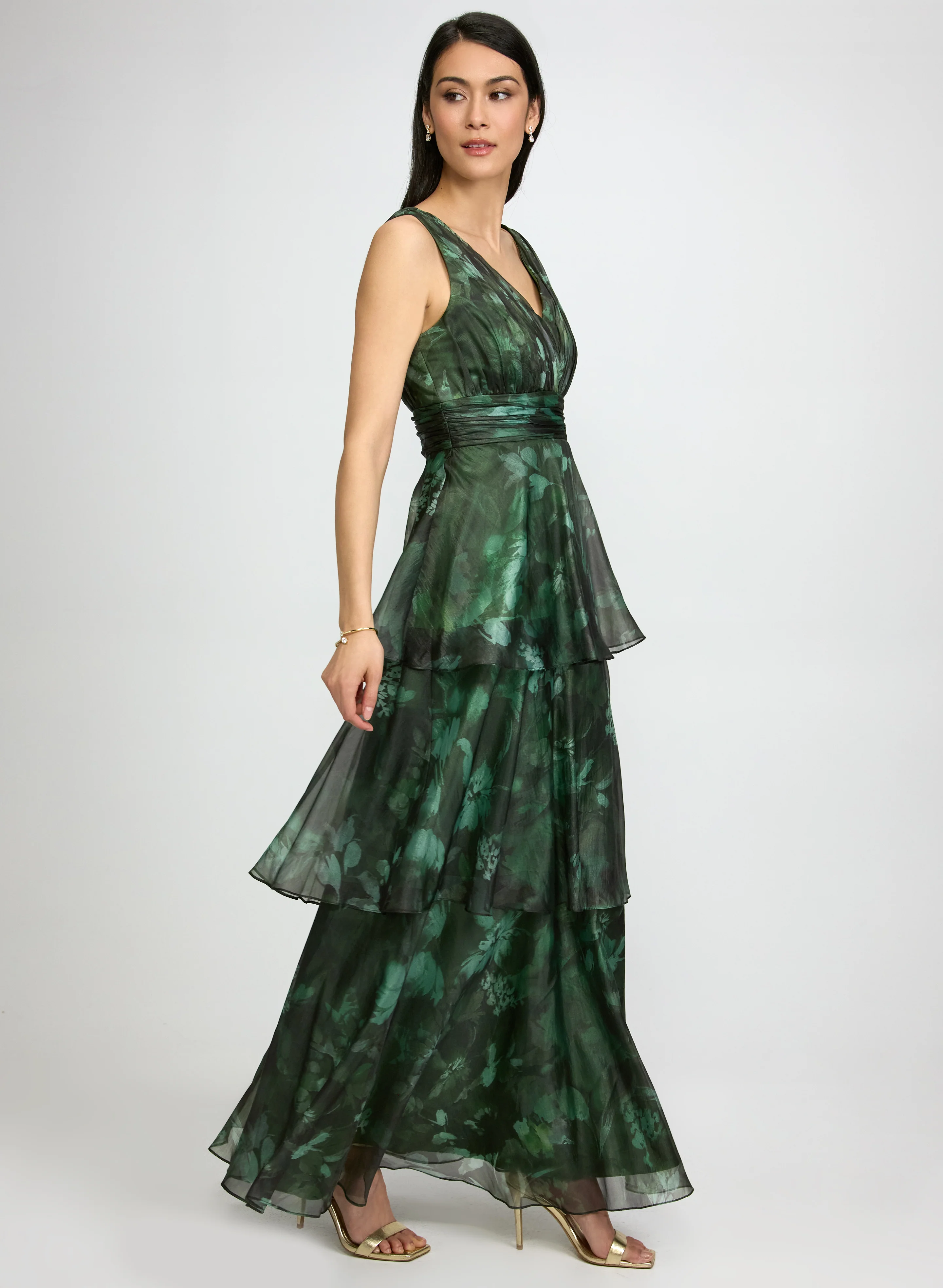 Tiered Floral Dress - Image 2