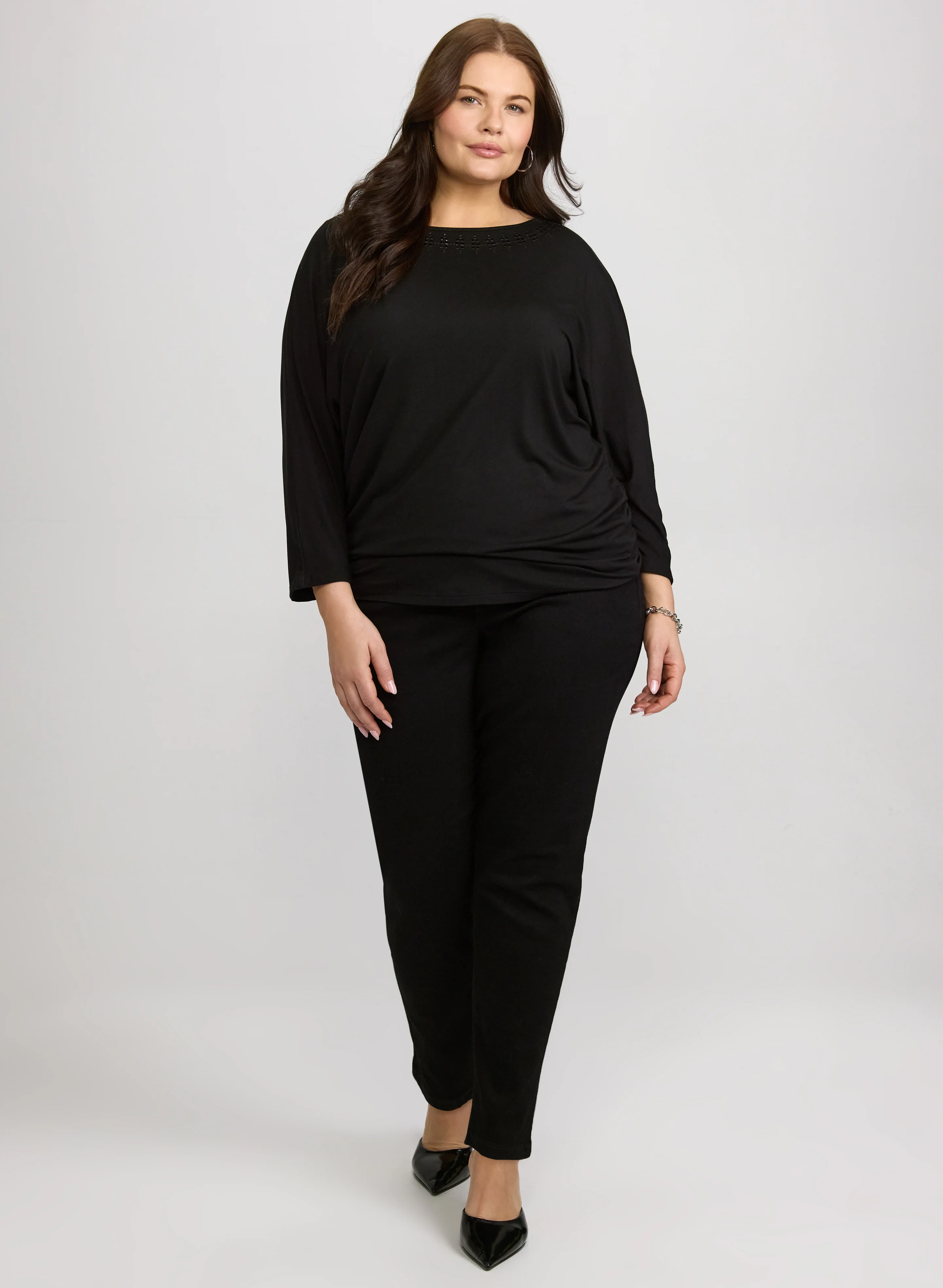 Tonal Stud Trim Top - Image 3