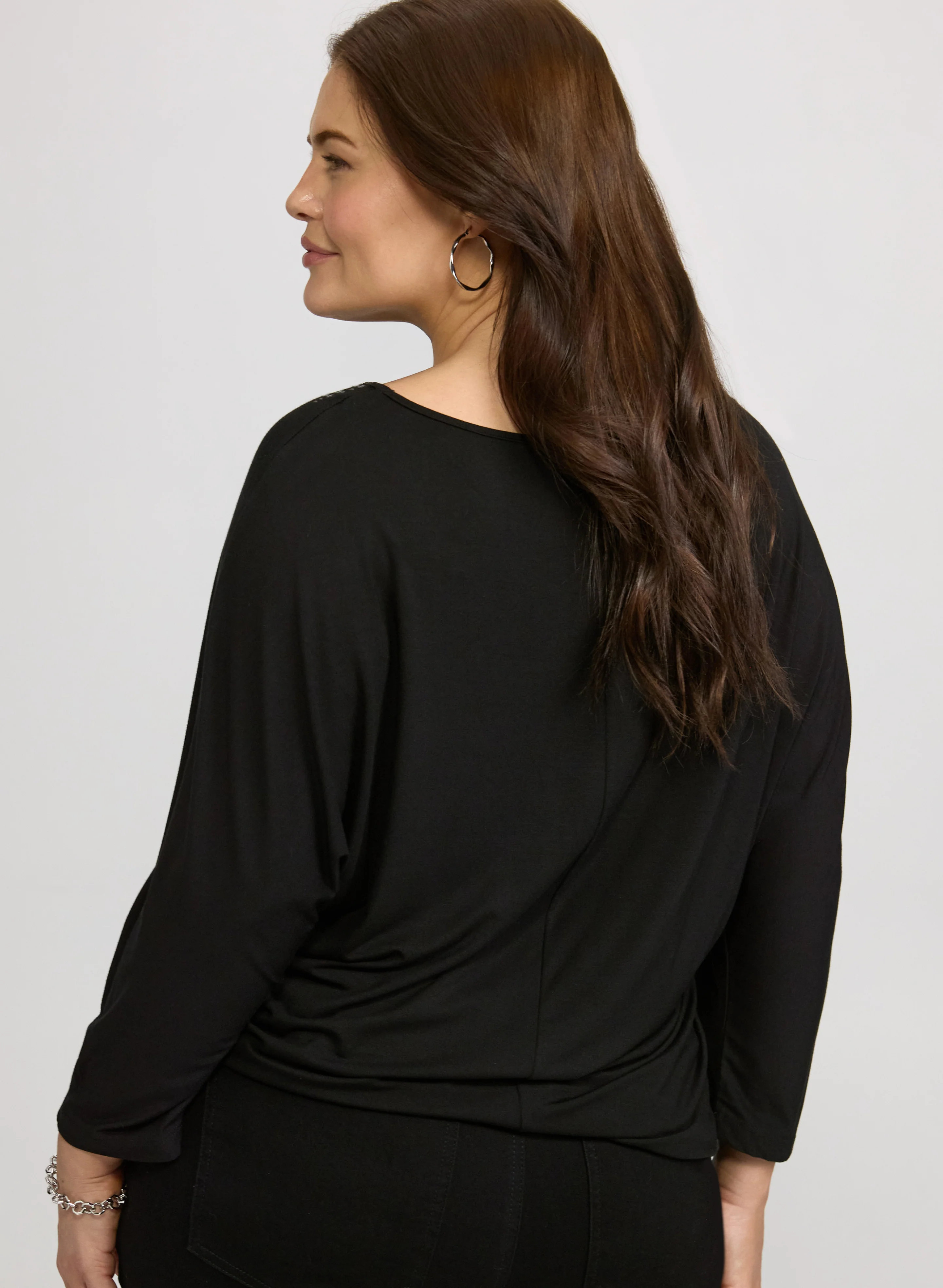 Tonal Stud Trim Top - Image 4