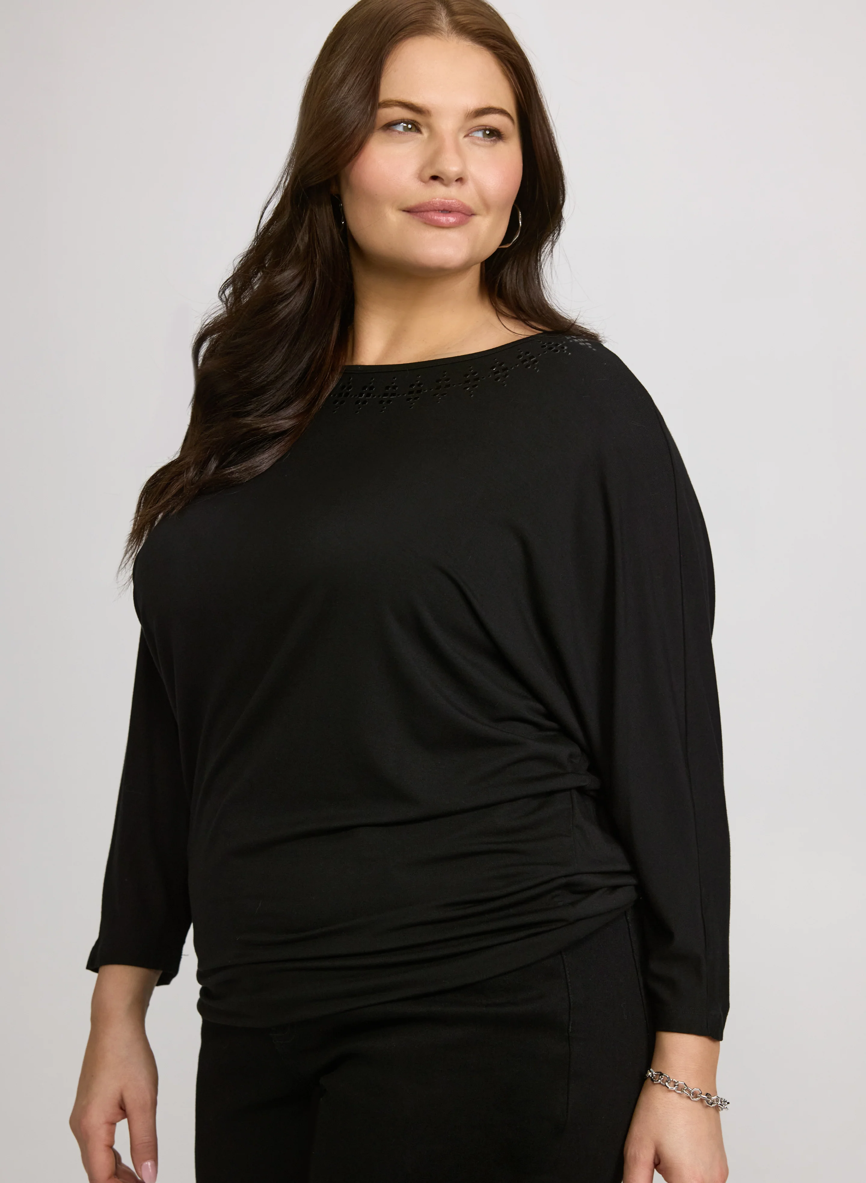 Tonal Stud Trim Top - Image 5