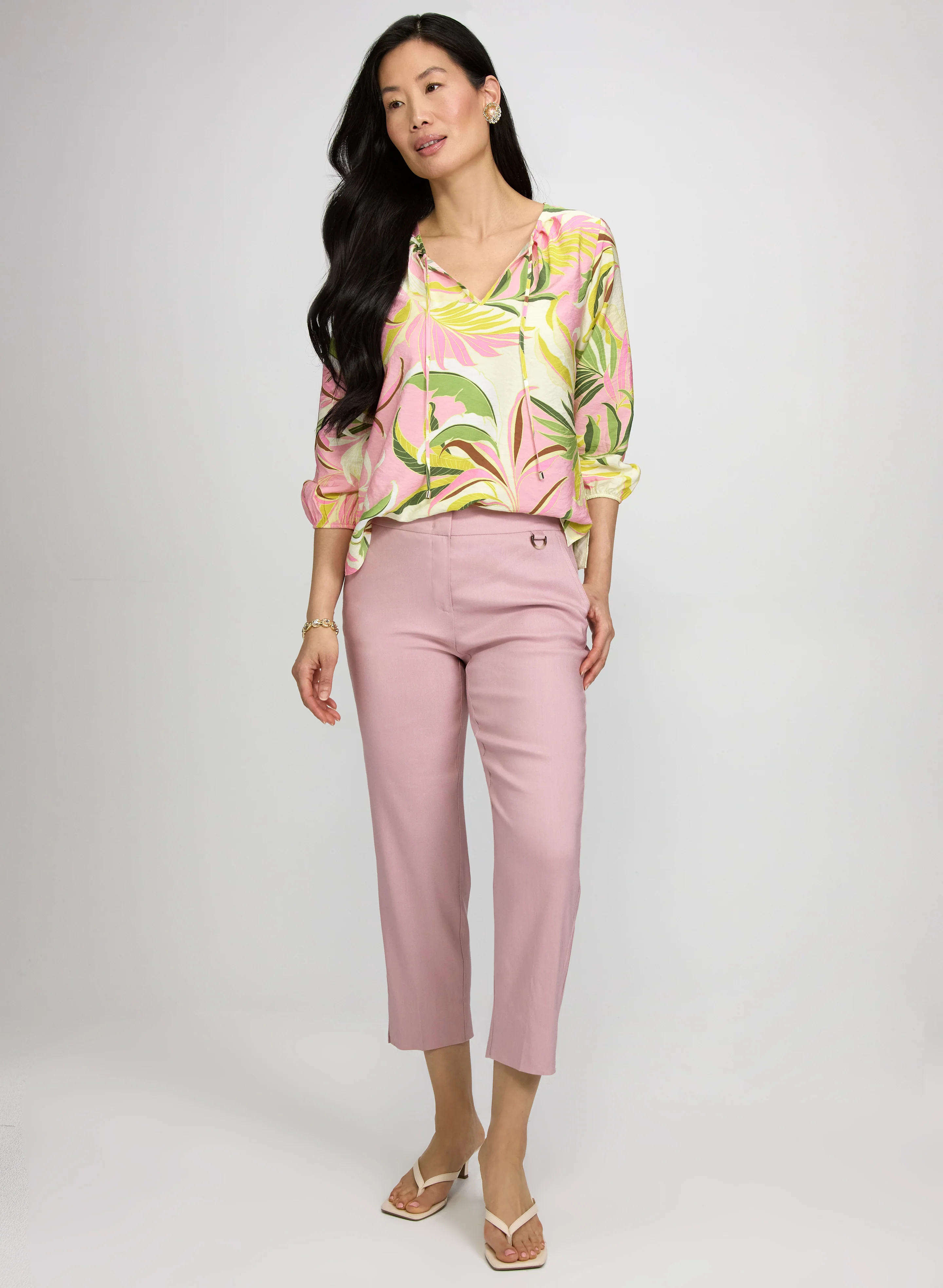 Tropical Print Blouse - Image 3