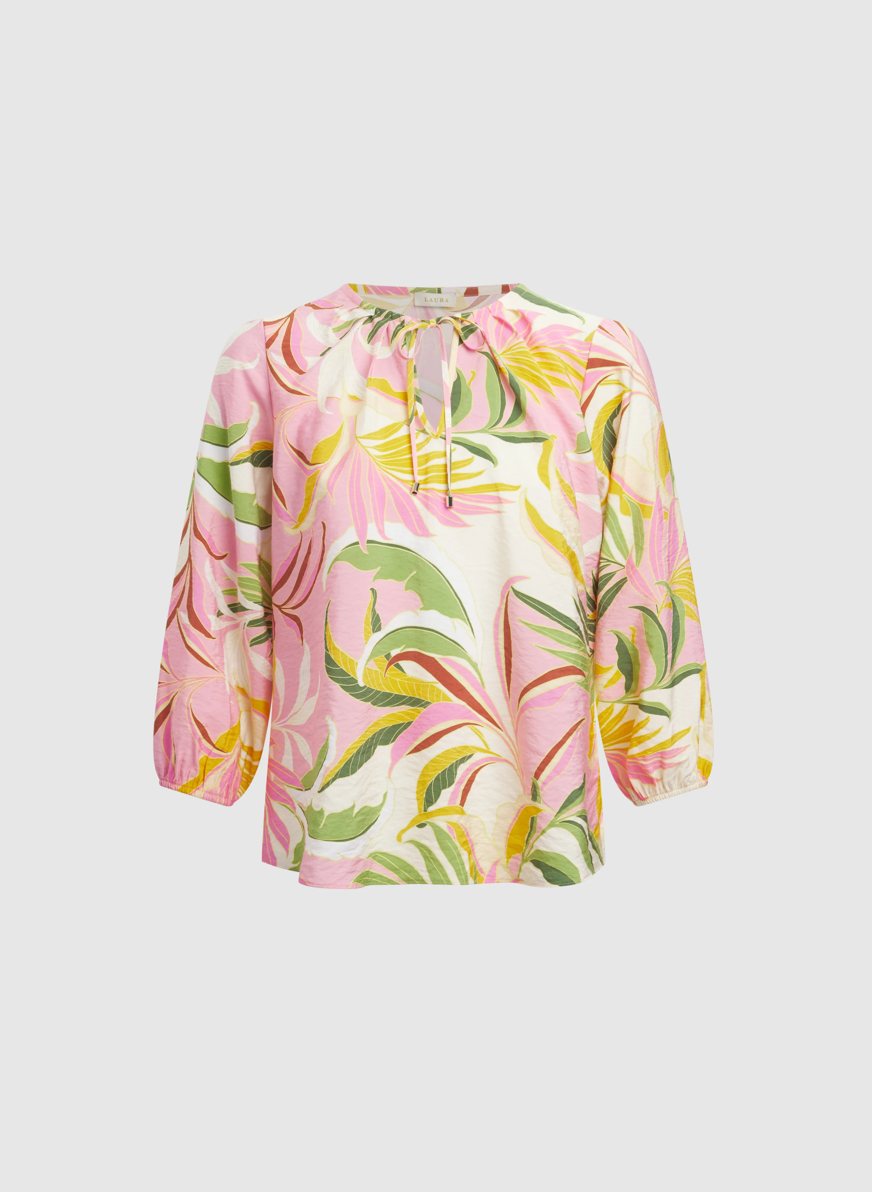 Tropical Print Blouse - Image 6