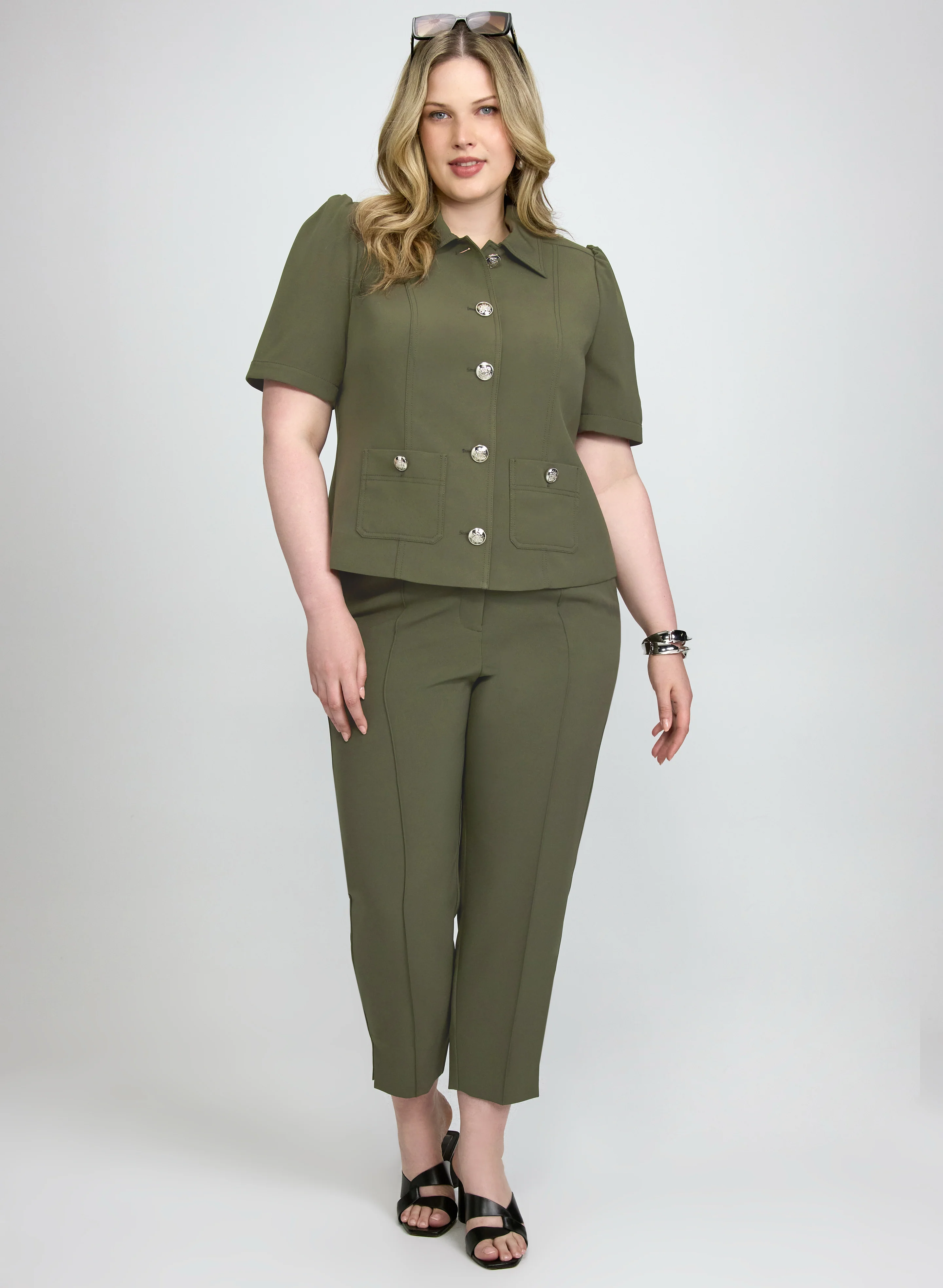 Twill Short Sleeve Jacket - Image 3