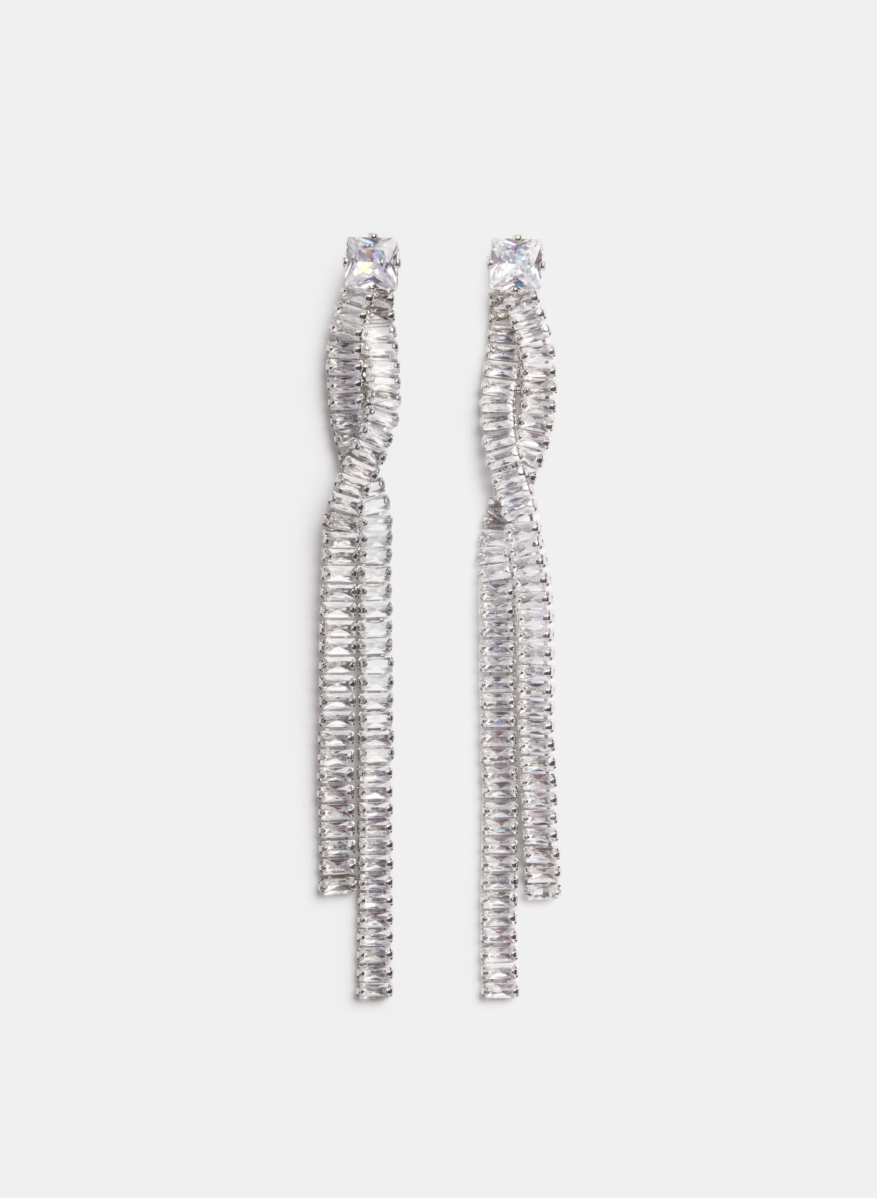 Twisted Linear Earrings