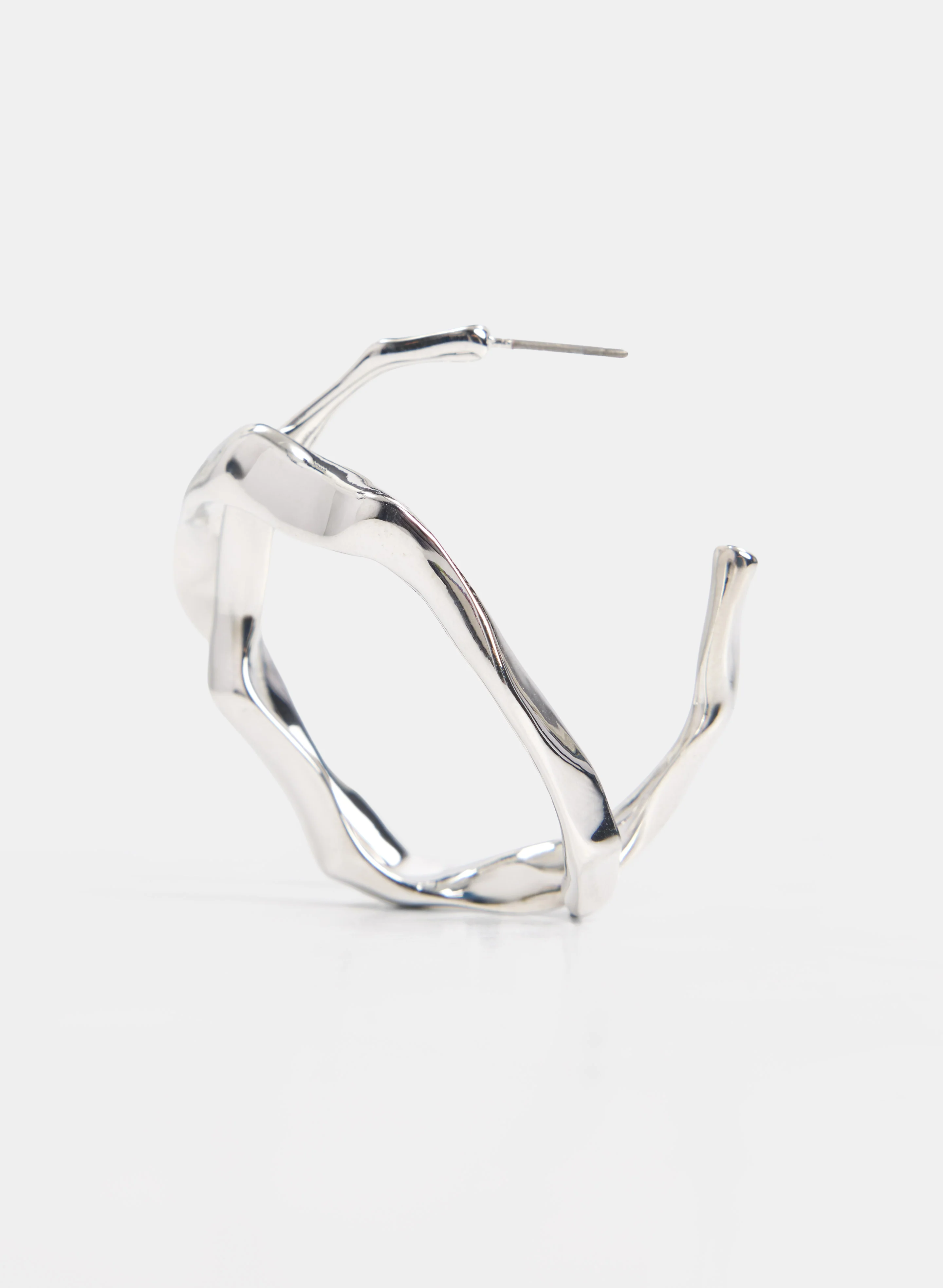 Wavy Hoop Earrings - Image 2