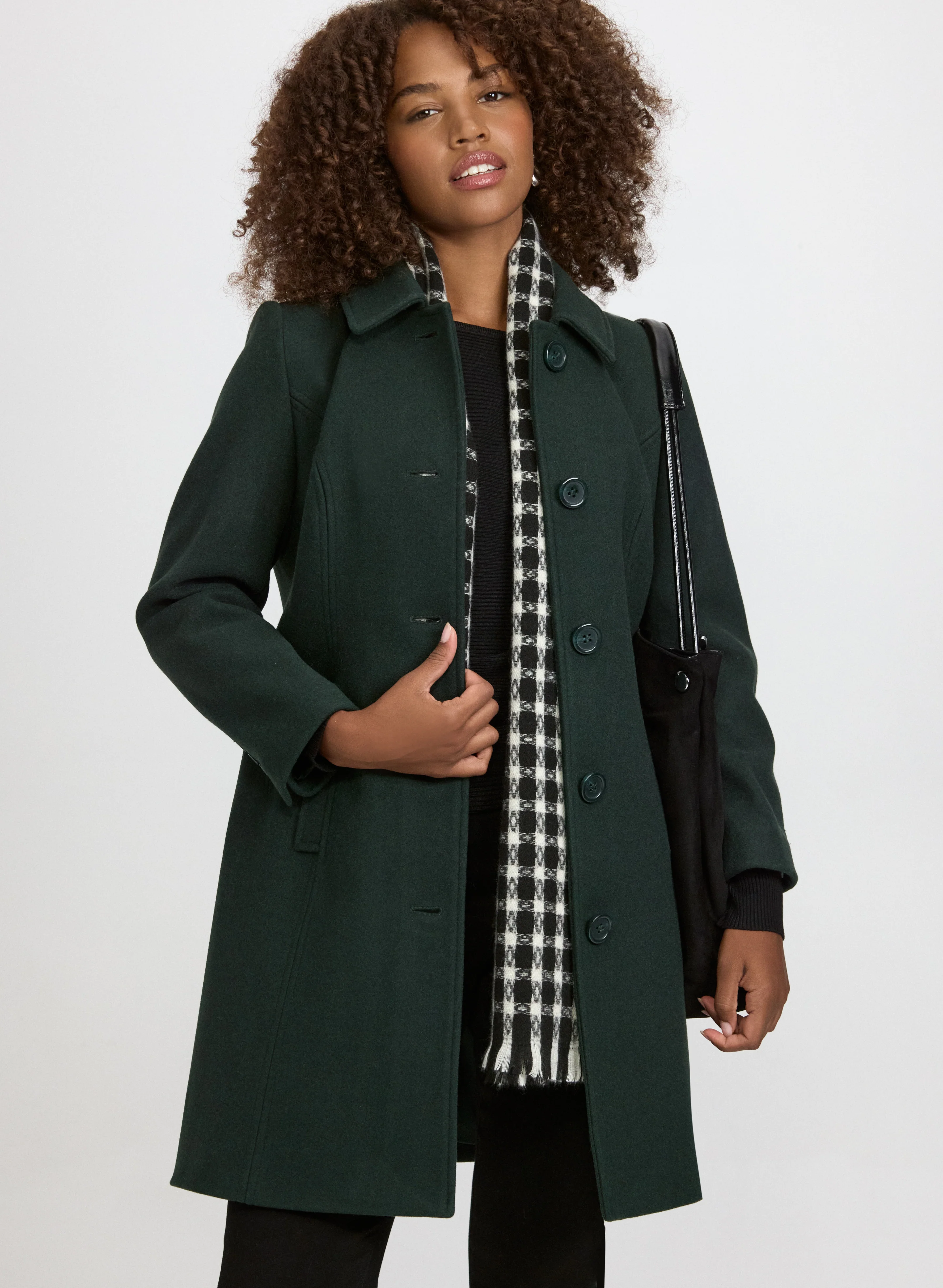 Wool-Blend Coat